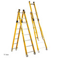 Bauer Ladder 11'5", Fiberglass, 375 lb Load Capacity 36107
